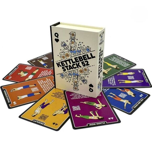 Kettlebell Stack Exercise Cards: Workout Playing Card Game. Designed by a Milita - Picture 6 of 14